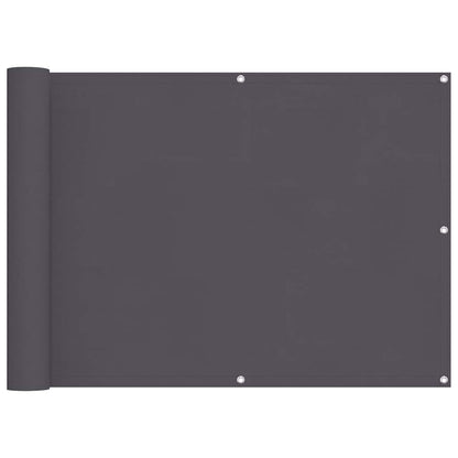 vidaXL Balkon-Sichtschutz Anthrazit 75x800 cm 100 % Polyester-Oxford