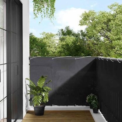 vidaXL Balkon-Sichtschutz Anthrazit 120x700 cm 100 % Polyester-Oxford