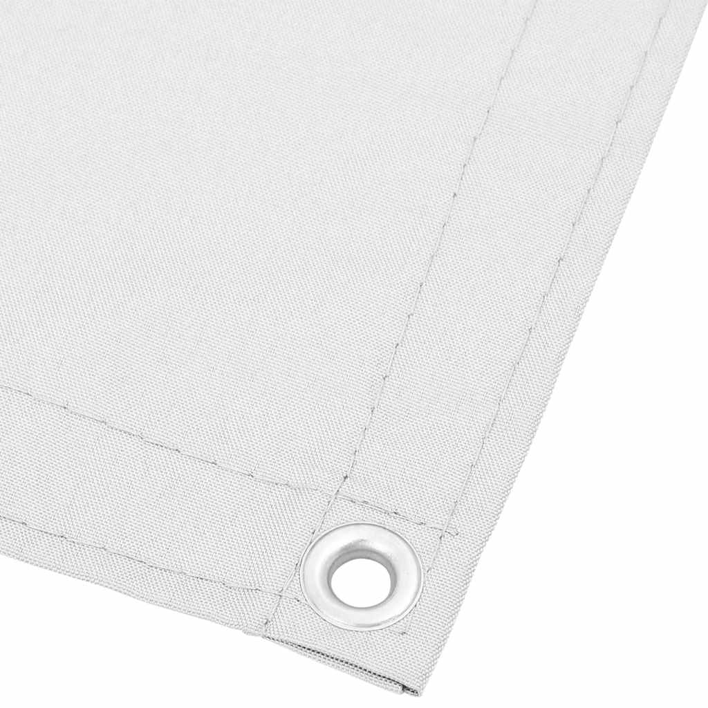 vidaXL Balkon-Sichtschutz Weiß 75x800 cm 100 % Polyester-Oxford