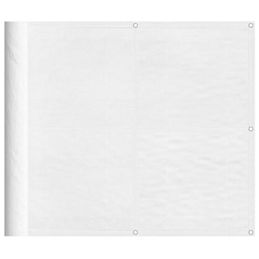 vidaXL Brise-vue de balcon blanc 90x1000 cm 100 % polyester Oxford