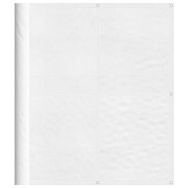 vidaXL Balkon-Sichtschutz Weiß 120x1000 cm 100 % Polyester-Oxford