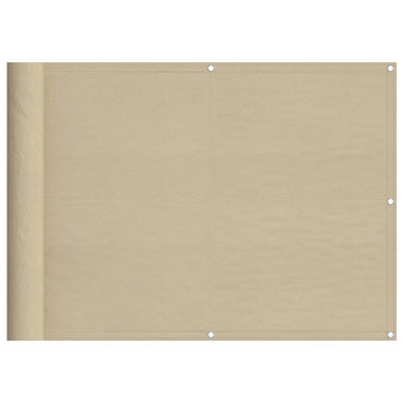 vidaXL Balkon-Sichtschutz Beige 75x700 cm 100 % Polyester-Oxford
