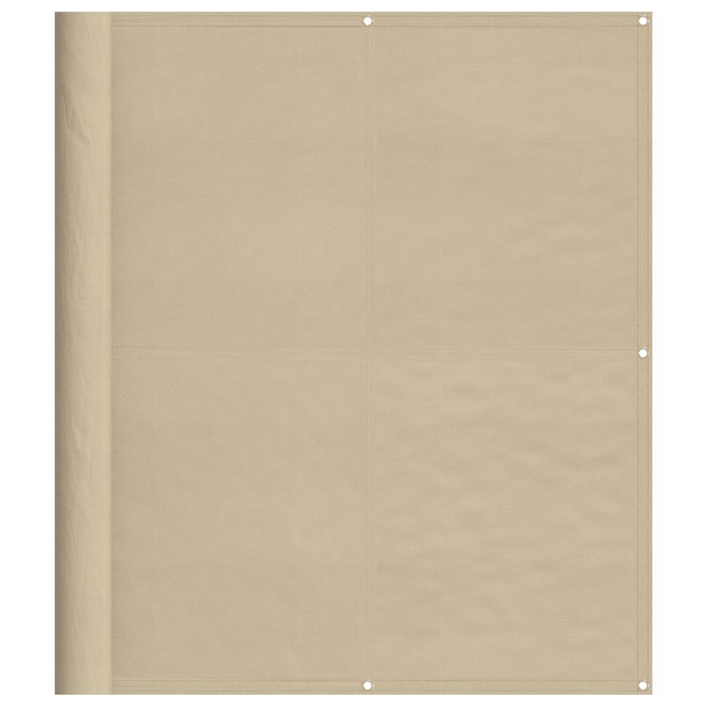 vidaXL Balkon-Sichtschutz Beige 120x700 cm 100 % Polyester-Oxford