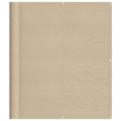 vidaXL Balkon-Sichtschutz Beige 120x700 cm 100 % Polyester-Oxford