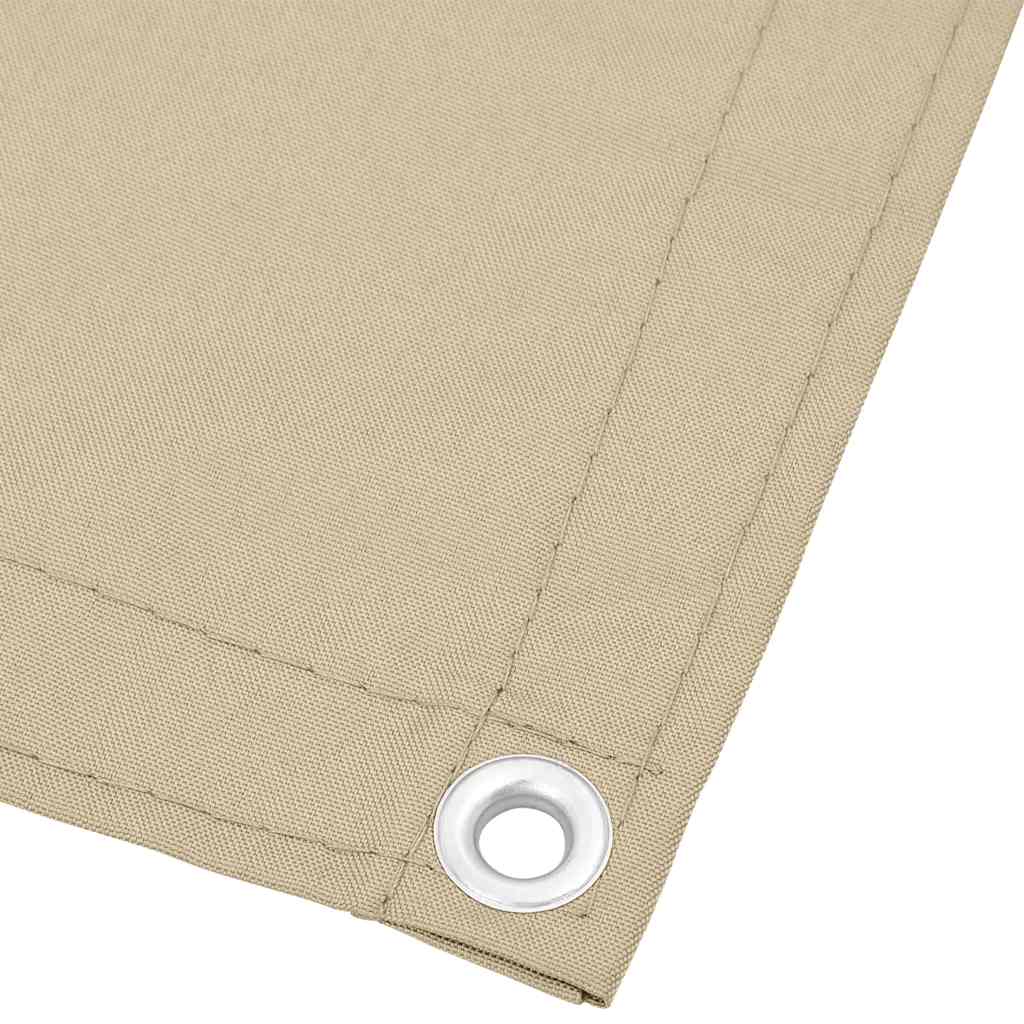 vidaXL Balkon-Sichtschutz Beige 120x700 cm 100 % Polyester-Oxford
