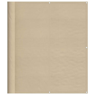 vidaXL Balkon-Sichtschutz Beige 120x800 cm 100 % Polyester-Oxford