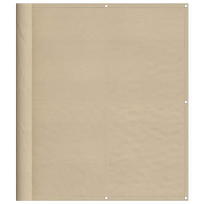 vidaXL Balkon-Sichtschutz Beige 120x800 cm 100 % Polyester-Oxford