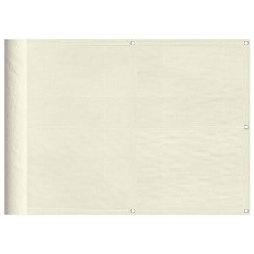 vidaXL Brise-vue de balcon Crème 75x1000 cm 100 % polyester-Oxford