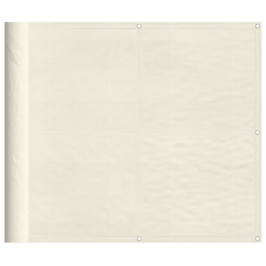vidaXL Balkon-Sichtschutz Creme 90x800 cm 100 % Polyester-Oxford
