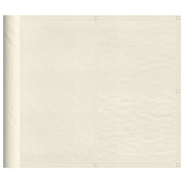vidaXL Balkon-Sichtschutz Creme 90x800 cm 100 % Polyester-Oxford