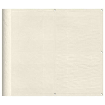 vidaXL Balkon-Sichtschutz Creme 90x800 cm 100 % Polyester-Oxford