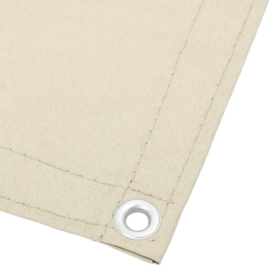 vidaXL Balkon-Sichtschutz Creme 90x800 cm 100 % Polyester-Oxford