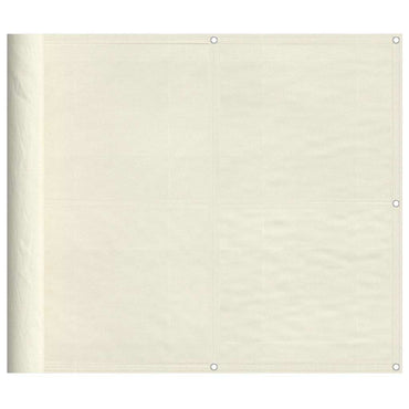 vidaXL Balkon-Sichtschutz Creme 90x1000 cm 100 % Polyester-Oxford