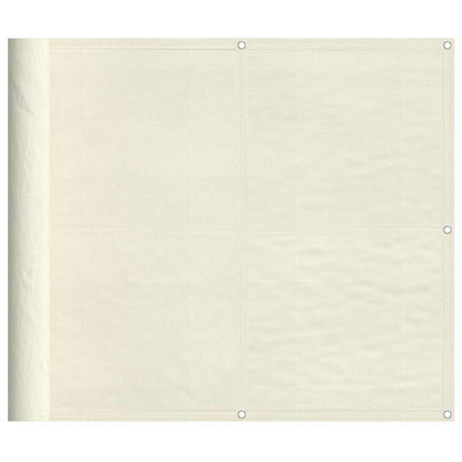 vidaXL Balkon-Sichtschutz Creme 90x1000 cm 100 % Polyester-Oxford