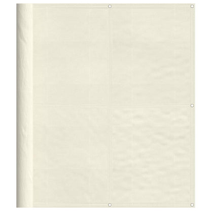 vidaXL Balkon-Sichtschutz Creme 120x800 cm 100 % Polyester-Oxford