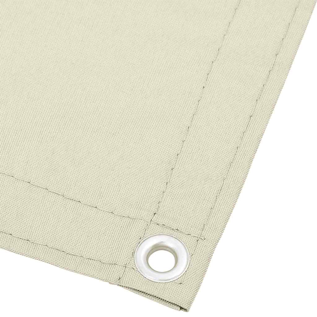vidaXL Balkon-Sichtschutz Creme 120x800 cm 100 % Polyester-Oxford