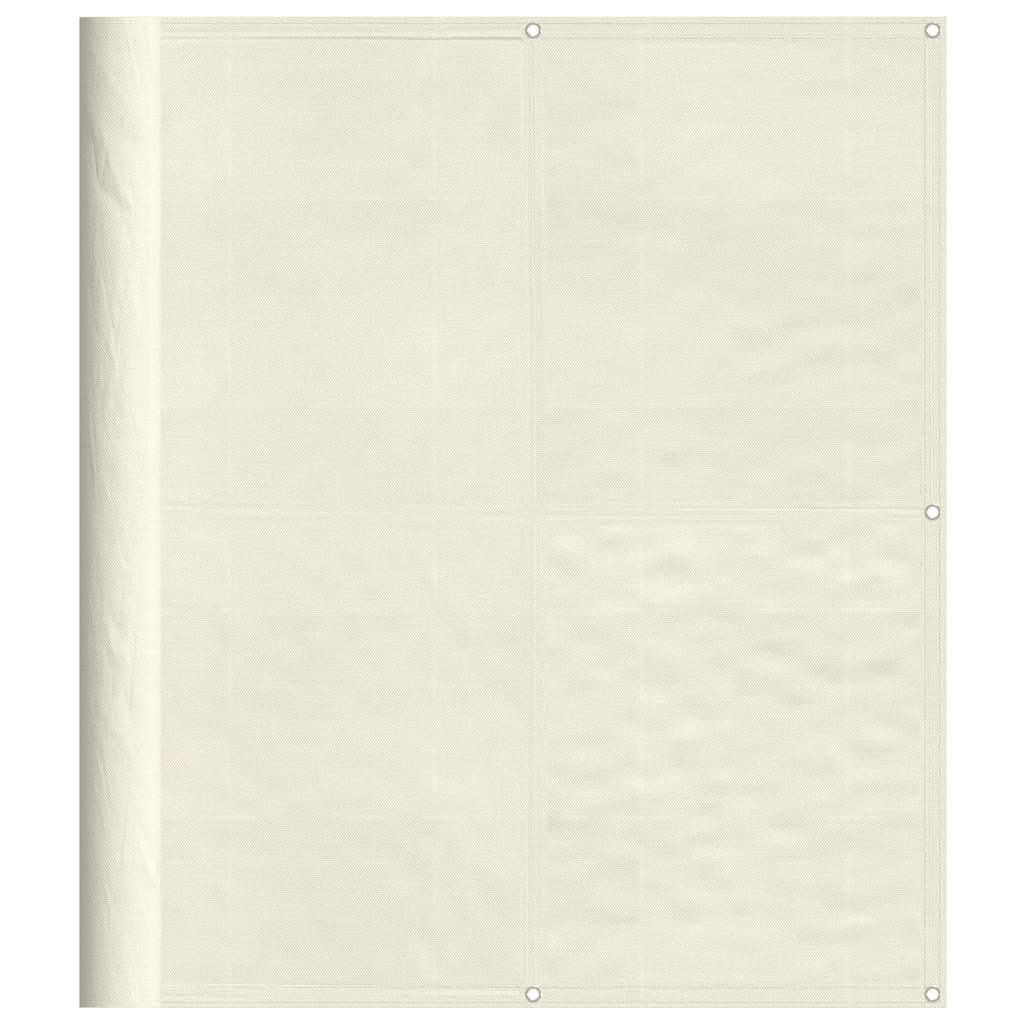 vidaXL Balkon-Sichtschutz Creme 120x1000 cm 100 % Polyester-Oxford
