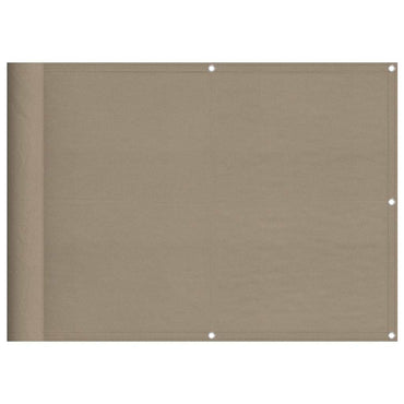 vidaXL Brise-vue de balcon taupe 75x700 cm 100 % polyester Oxford
