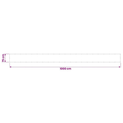 vidaXL Brise-vue de balcon Taupe 75x1000 cm 100 % polyester Oxford