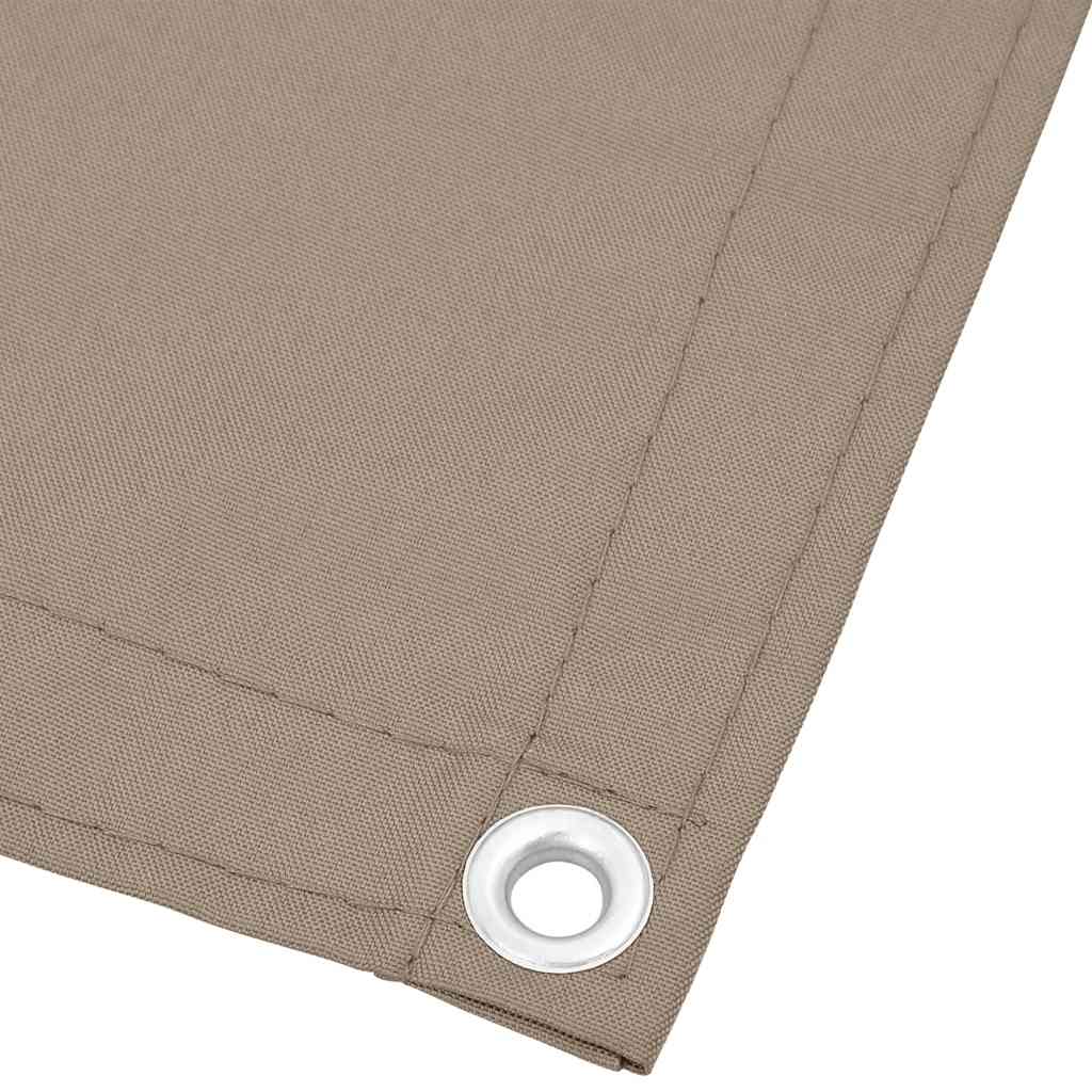 vidaXL Balkon-Sichtschutz Taupe 90x1000 cm 100 % Polyester-Oxford