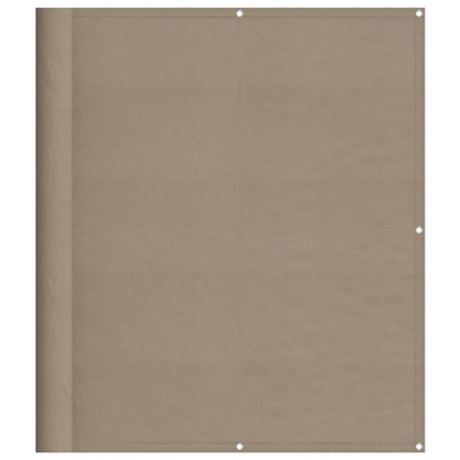 vidaXL Brise-vue de balcon taupe 120x700 cm 100 % polyester Oxford