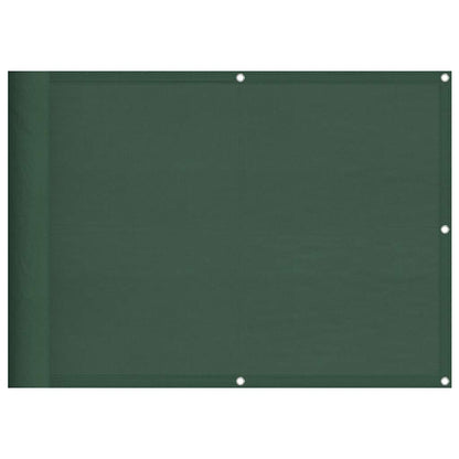 vidaXL Balkon-Sichtschutz Dunkelgrün 75x800 cm 100 % Polyester-Oxford