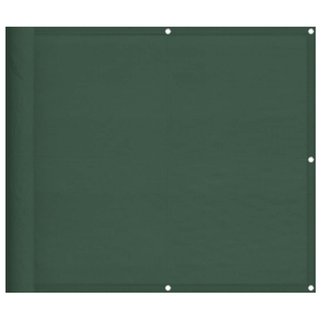 vidaXL Balkon-Sichtschutz Dunkelgrün 90x1000 cm 100 % Polyester-Oxford