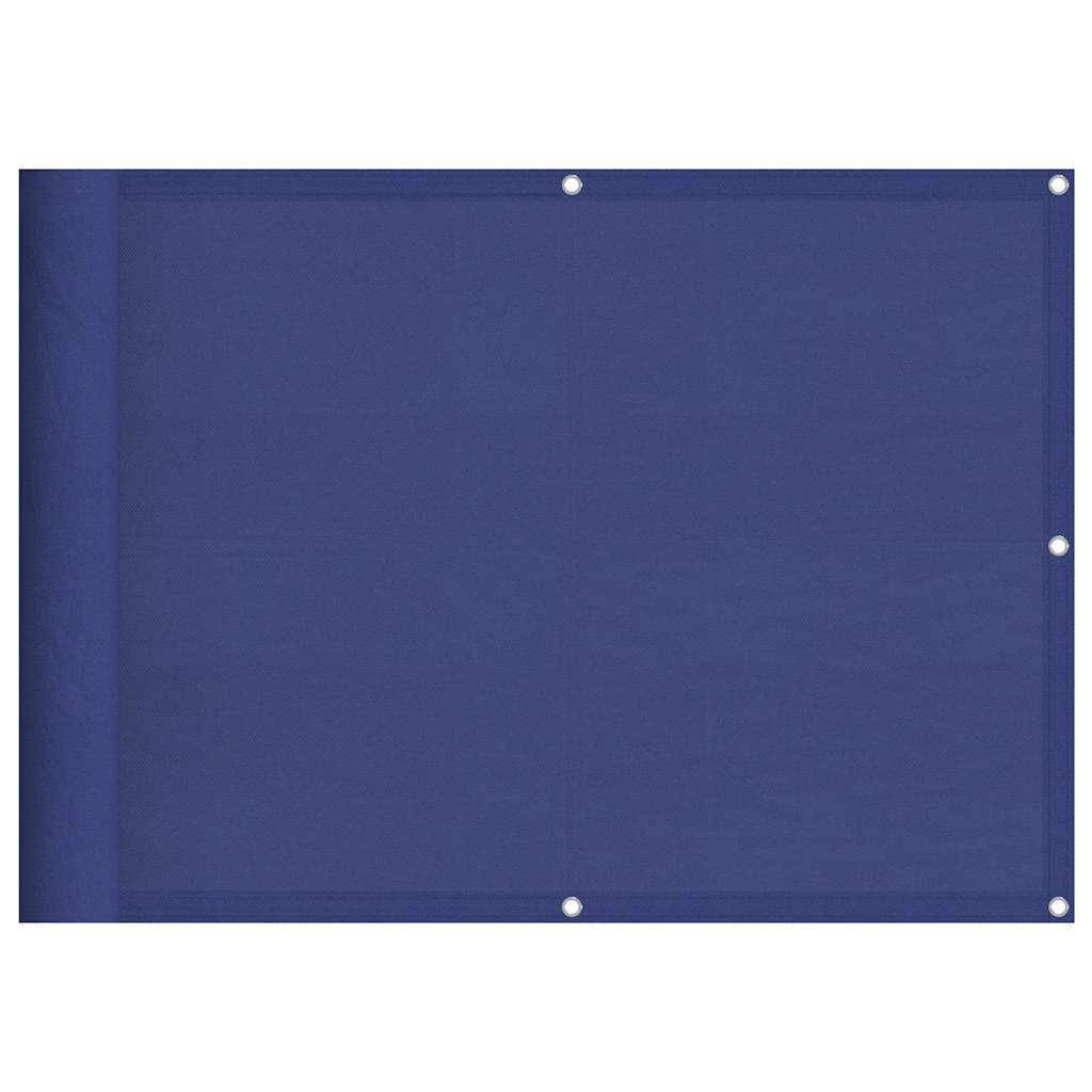 vidaXL Balkon-Sichtschutz Blau 75x700 cm 100 % Polyester-Oxford