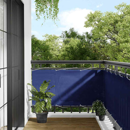 vidaXL Balkon-Sichtschutz Blau 75x700 cm 100 % Polyester-Oxford