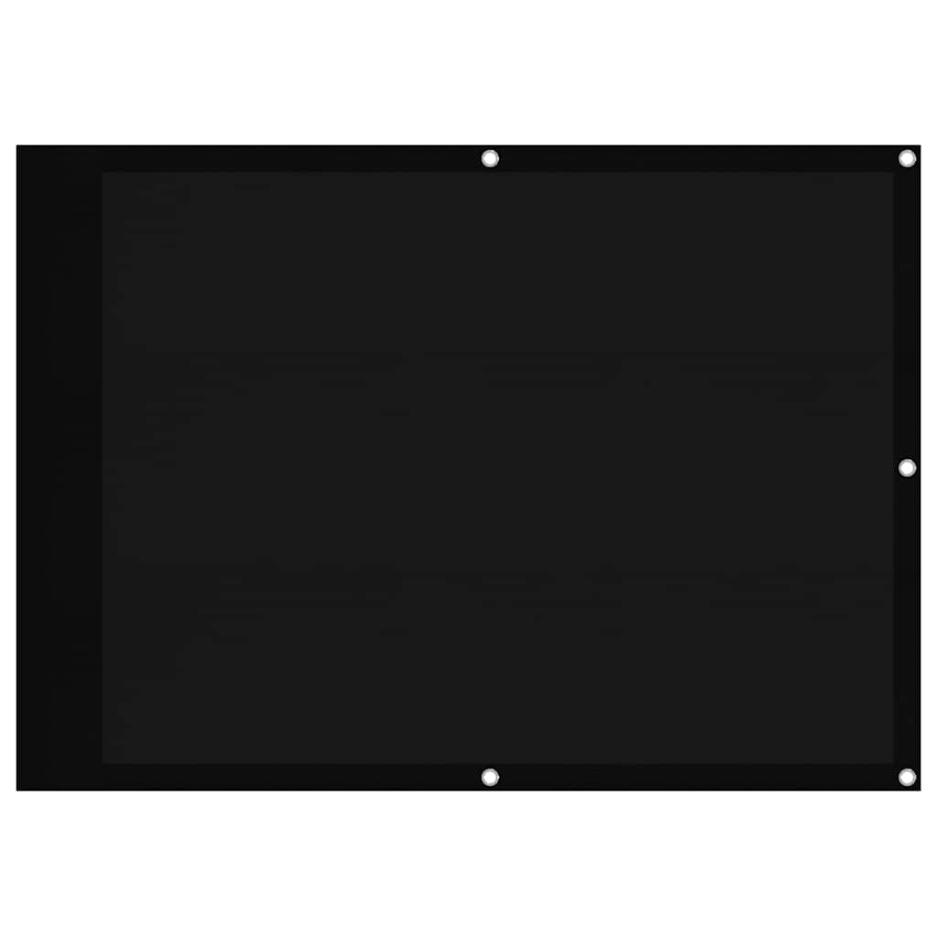 vidaXL Brise-vue de balcon Noir 75x700 cm 100 % polyester Oxford