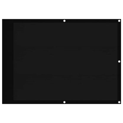 vidaXL Brise-vue de balcon Noir 75x700 cm 100 % polyester Oxford