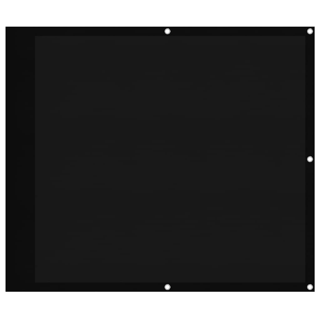 vidaXL Balkon-Sichtschutz Schwarz 90x800 cm 100 % Polyester-Oxford