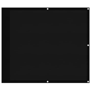 vidaXL Balkon-Sichtschutz Schwarz 90x1000 cm 100 % Polyester-Oxford