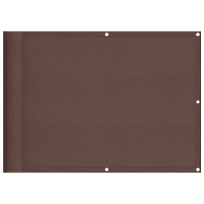 vidaXL Balkon-Sichtschutz Braun 75x800 cm 100 % Polyester-Oxford