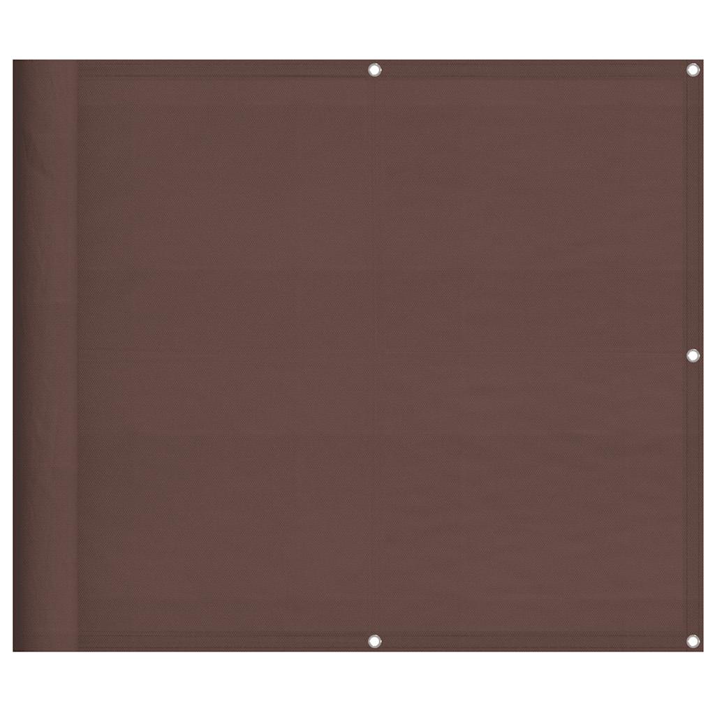 vidaXL Balkon-Sichtschutz Braun 90x800 cm 100 % Polyester-Oxford