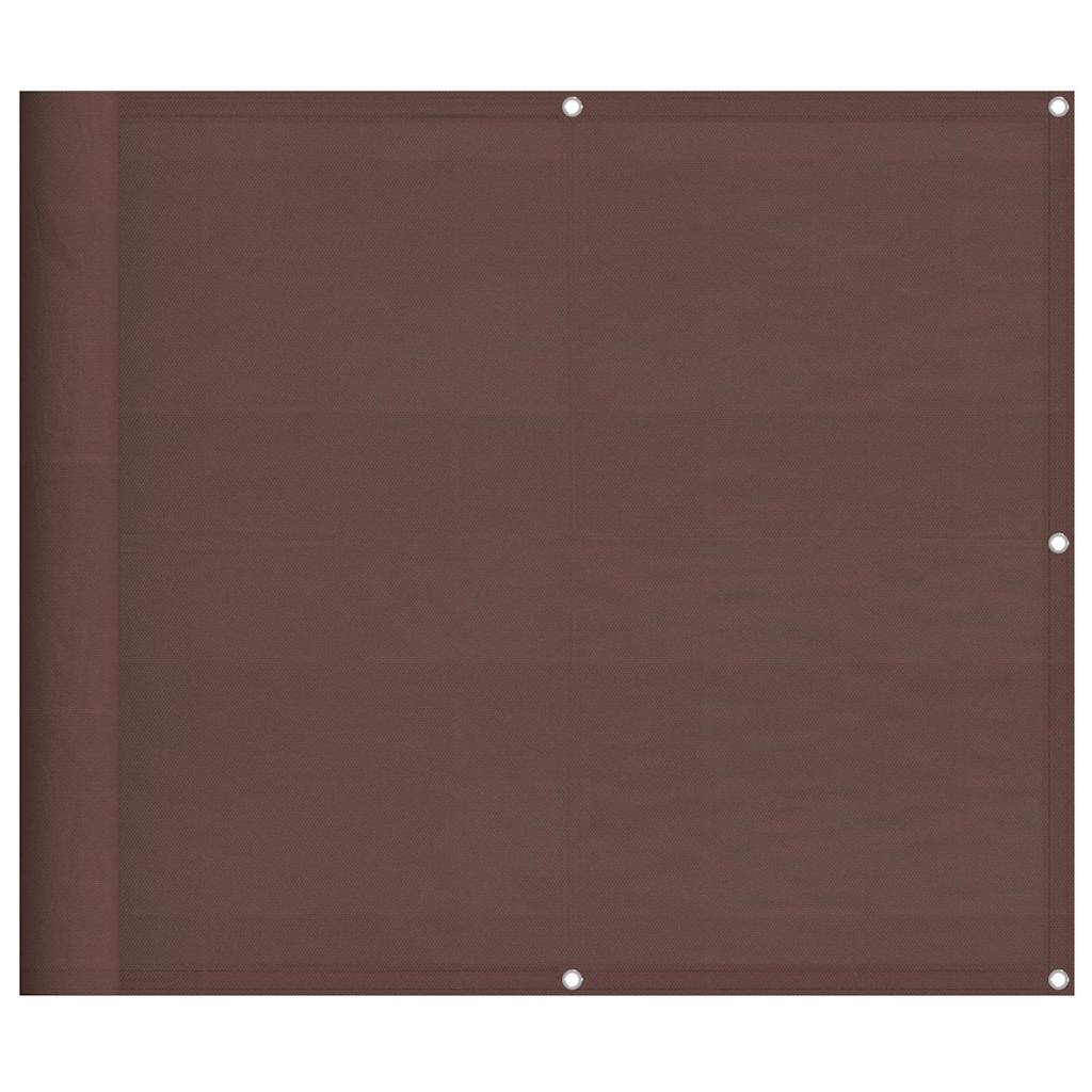 vidaXL Balkon-Sichtschutz Braun 90x1000 cm 100 % Polyester-Oxford