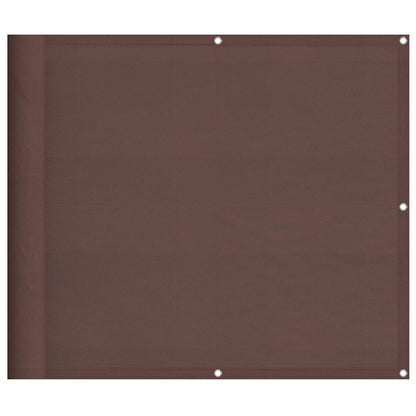 vidaXL Balkon-Sichtschutz Braun 90x1000 cm 100 % Polyester-Oxford
