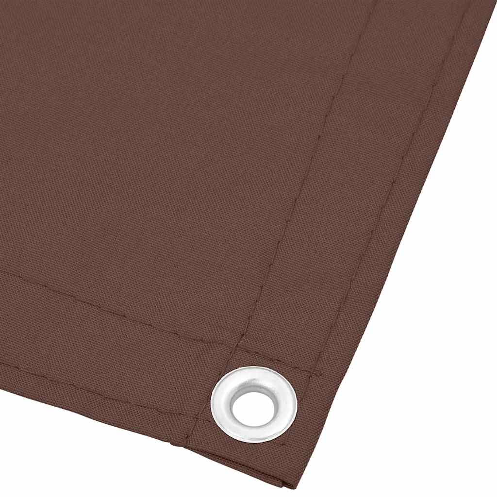 vidaXL Balkon-Sichtschutz Braun 120x700 cm 100 % Polyester-Oxford