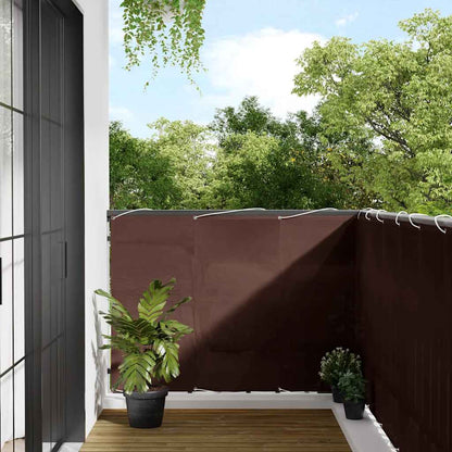 vidaXL Balkon-Sichtschutz Braun 120x800 cm 100 % Polyester-Oxford