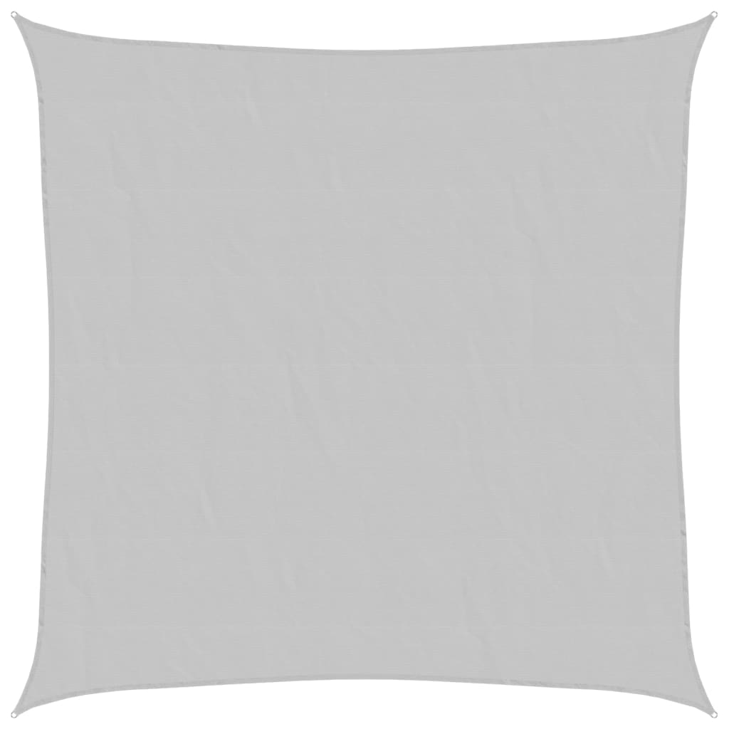 vidaXL Sonnensegel Hellgrau 2,5x2,5 m 100% Polyester Oxford