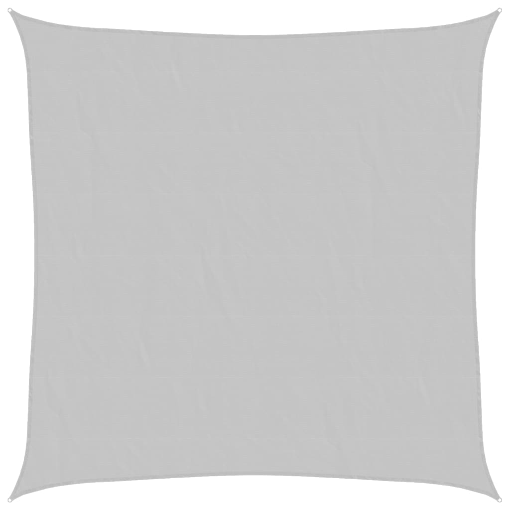 vidaXL Voile d'ombrage Gris clair 3,6x3,6 m 100 % polyester Oxford