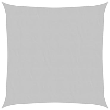 vidaXL Sonnensegel Hellgrau 3,6x3,6 m 100% Polyester Oxford