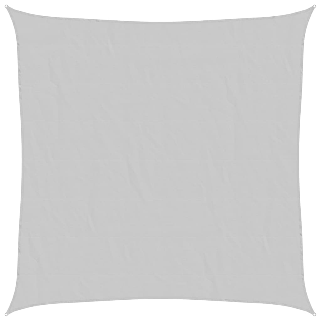 vidaXL Sonnensegel Hellgrau 4x4 m 100% Polyester Oxford