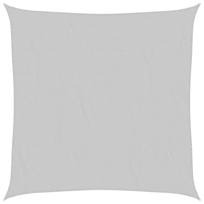 vidaXL Sonnensegel Hellgrau 5x5 m 100% Polyester Oxford
