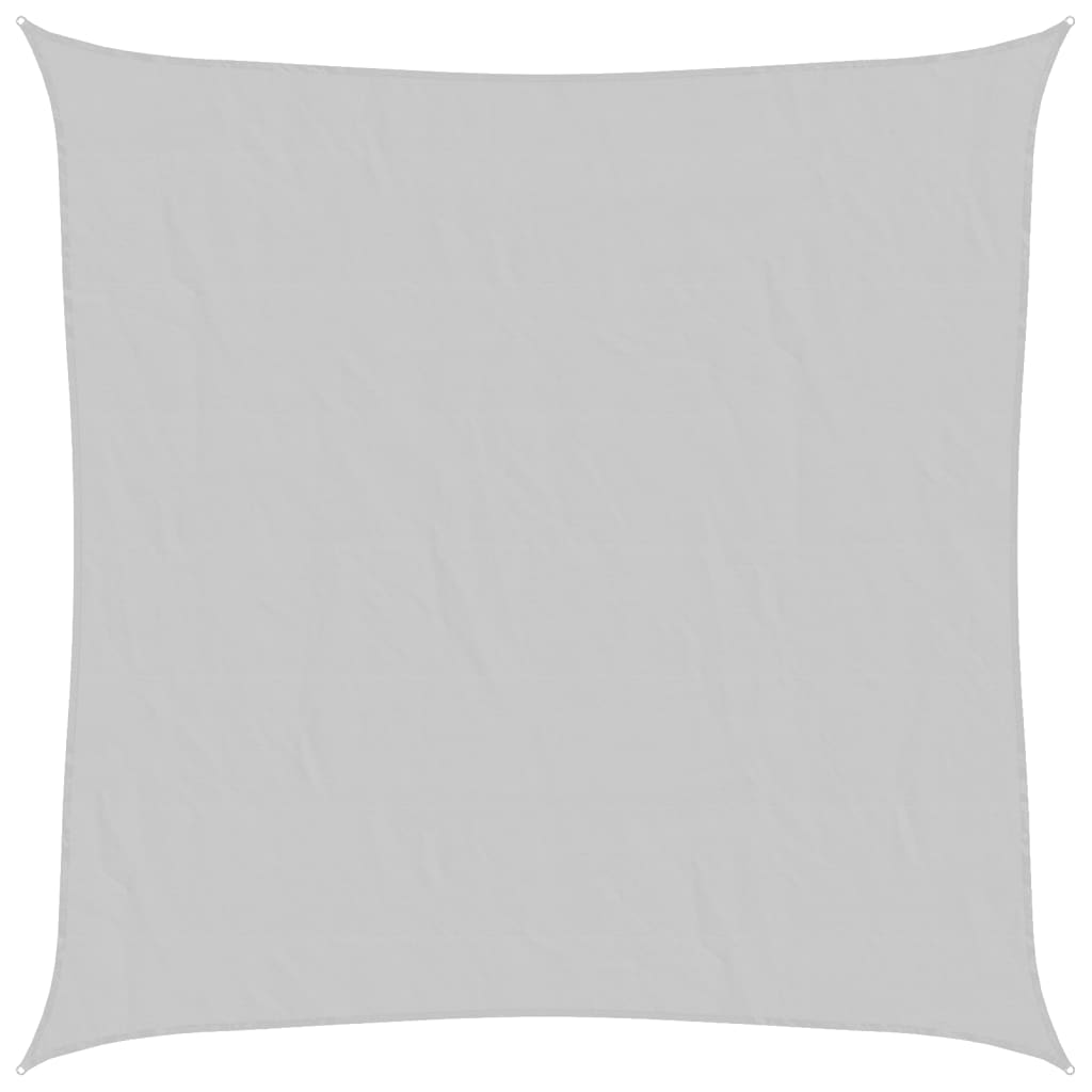 vidaXL Sonnensegel Hellgrau 7x7 m 100% Polyester Oxford