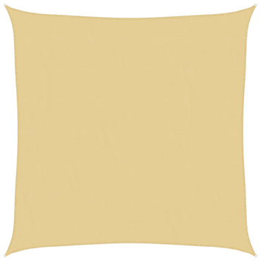 vidaXL Sonnensegel Sandfarbe 4x4 m 100% Polyester Oxford