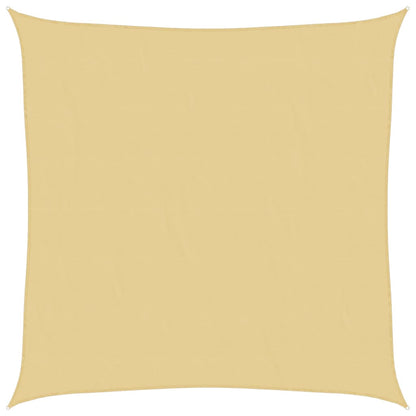 vidaXL Sonnensegel Sandfarbe 4x4 m 100% Polyester Oxford