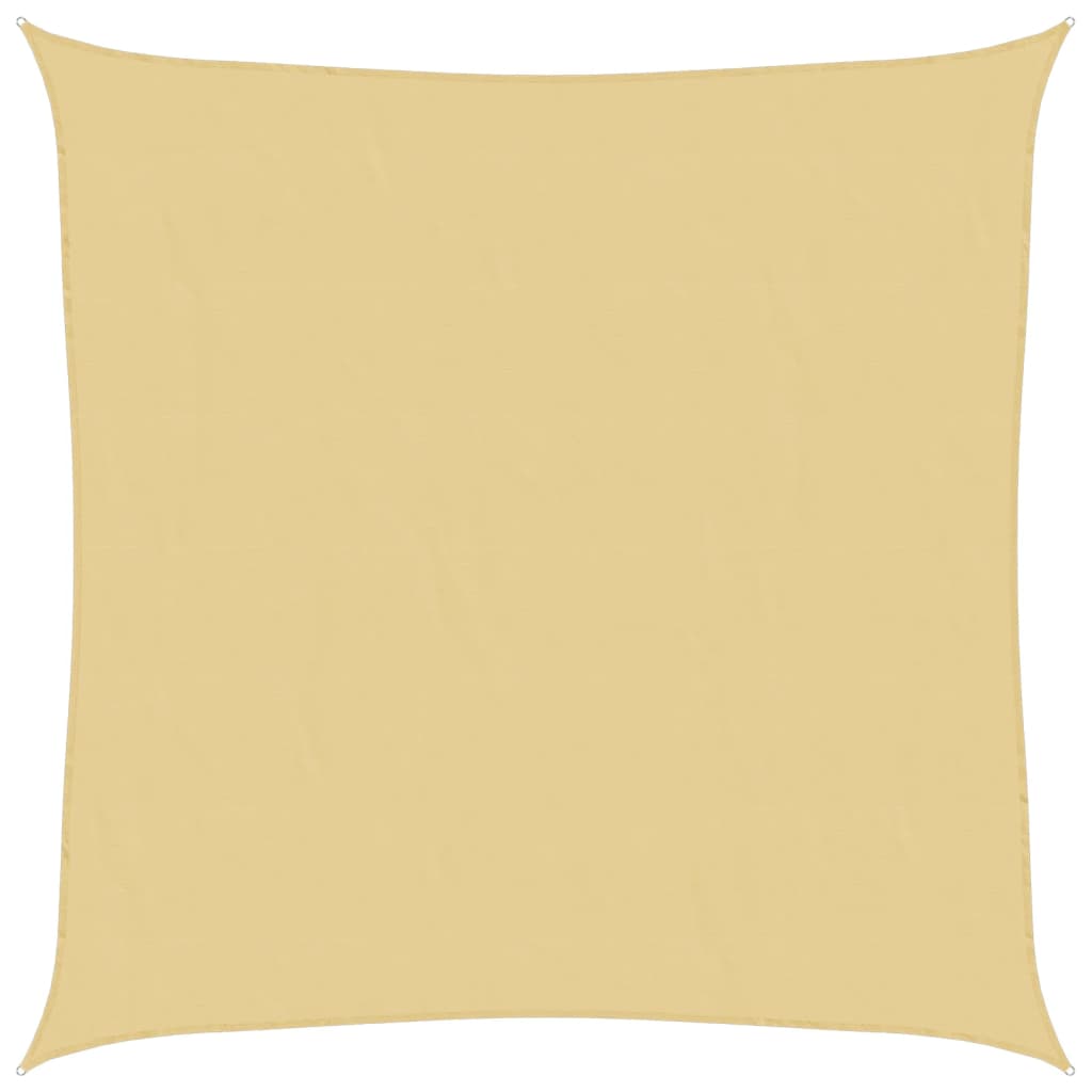 vidaXL Sonnensegel Sandfarbe 5x5 m 100% Polyester Oxford