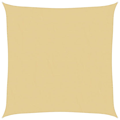 vidaXL Sonnensegel Sandfarbe 6x6 m 100% Polyester Oxford