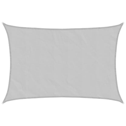 vidaXL Sonnensegel Hellgrau 3x2 m 100% Polyester Oxford